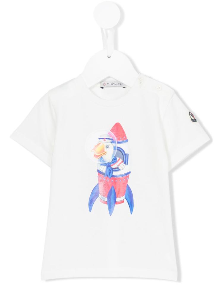 Moncler Kids - Rocket T-shirt - Kids - Cotton/spandex/elastane - 18-24 Mth, White