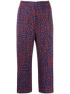 Pleats Please Issey Miyake Dotted Culottes - Blue