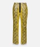 Christopher Kane Printed Leather Trousers
