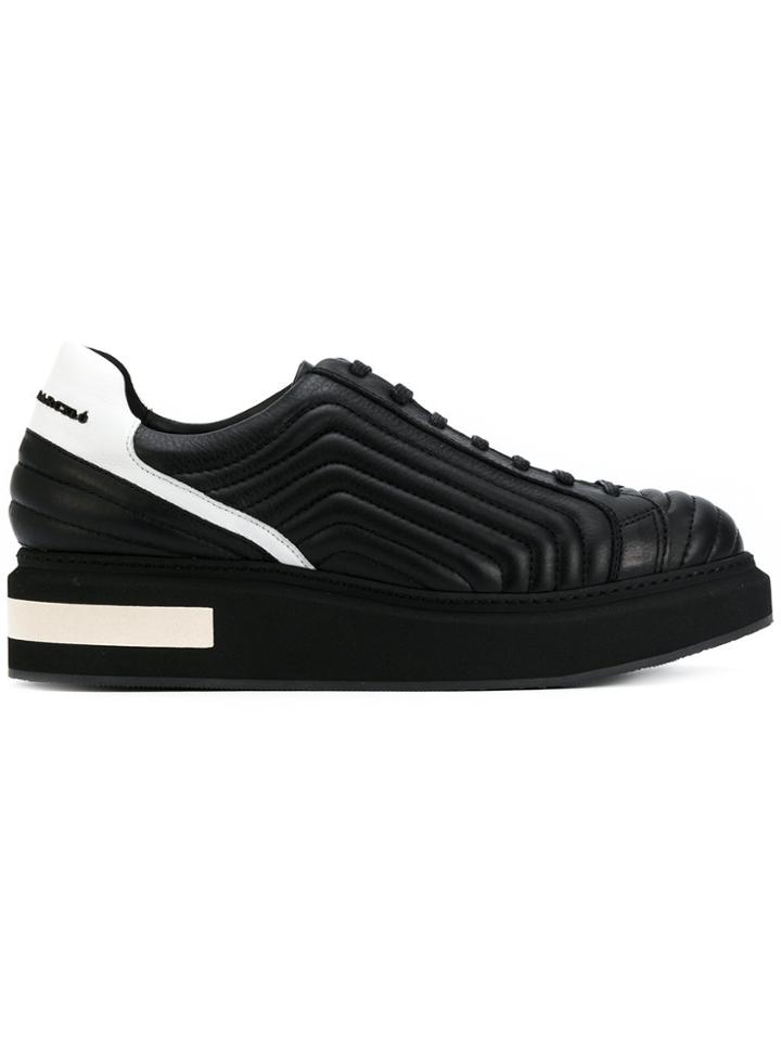 Manuel Barceló Quilted Platform Sneakers - Black
