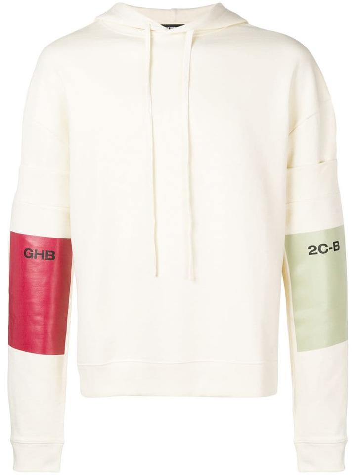 Raf Simons Colour-block Hoodie - Neutrals