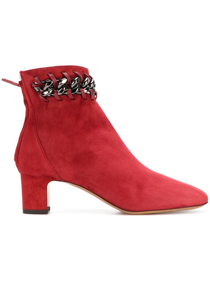 Valentino Valentino Garavani Chain Embroidered Boots