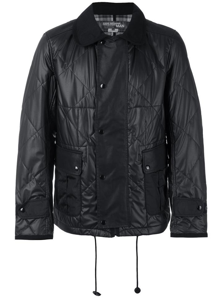 Junya Watanabe Comme Des Garçons Man - Quilted Jacket - Men - Artificial Leather/cotton - L, Black, Artificial Leather/cotton