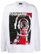 Dsquared2 Face Print Sweatshirt - White