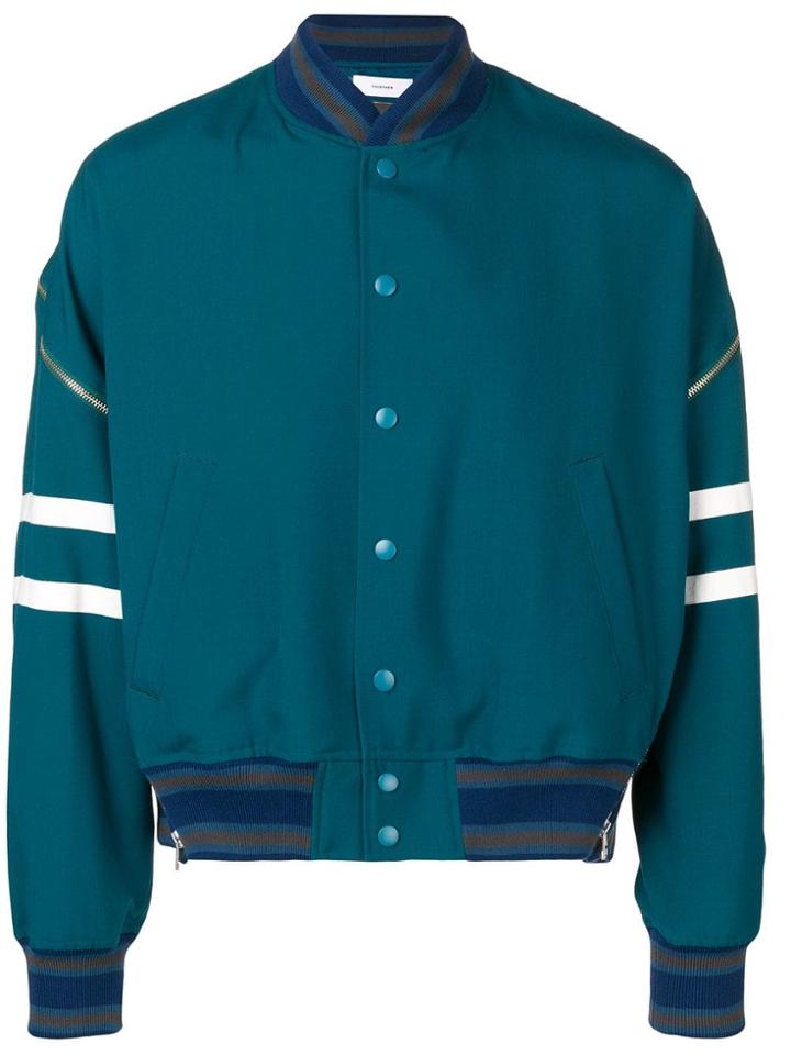 Facetasm Striped Jacket - Green