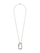 Off-white Silver Metallic Lifesaver Necklace