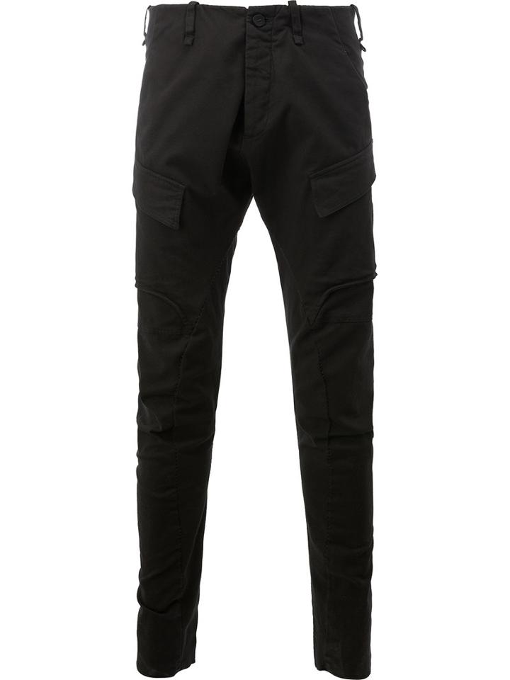 Masnada Tapered Cargo Trousers, Men's, Size: 46, Black, Cotton/spandex/elastane