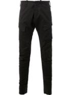 Masnada Tapered Cargo Trousers, Men's, Size: 46, Black, Cotton/spandex/elastane
