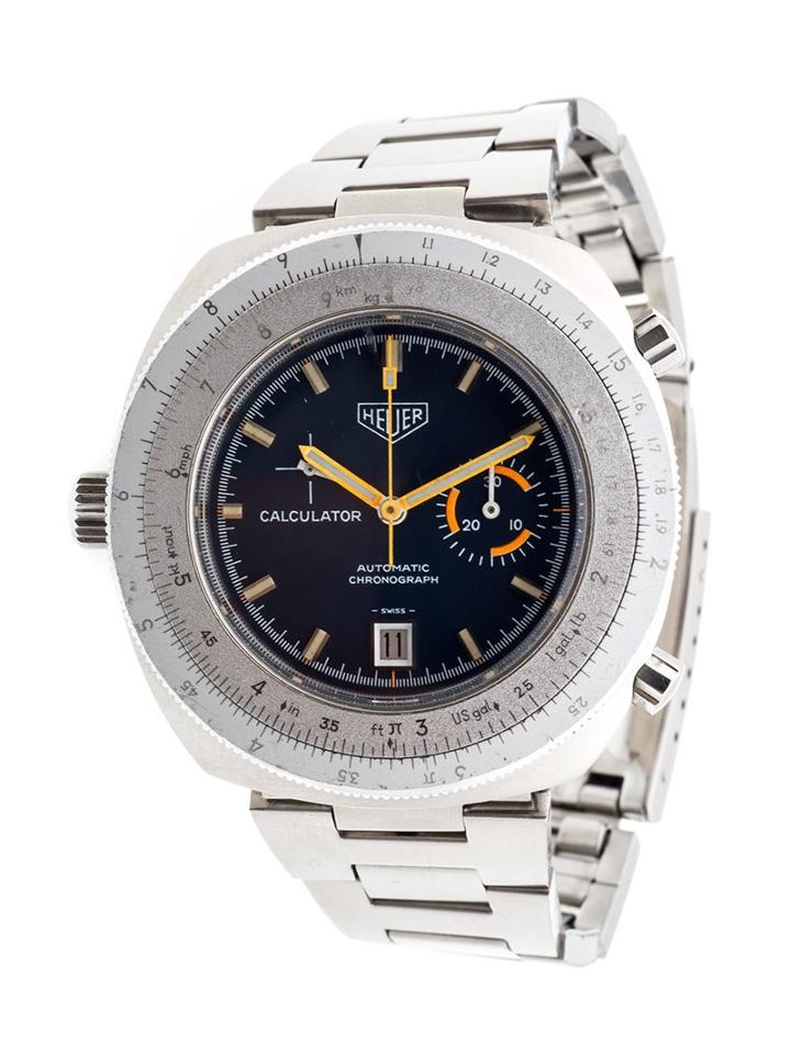 Heuer 'calculator' Analog Watch