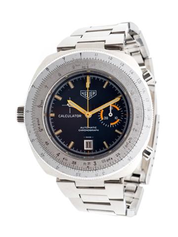Heuer 'calculator' Analog Watch