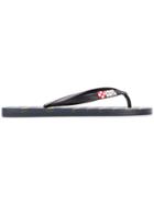 Mc2 Saint Barth Duck Print Flip Flops - Black