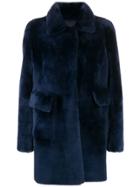 Desa 1972 Reversible Single-breasted Coat - Blue