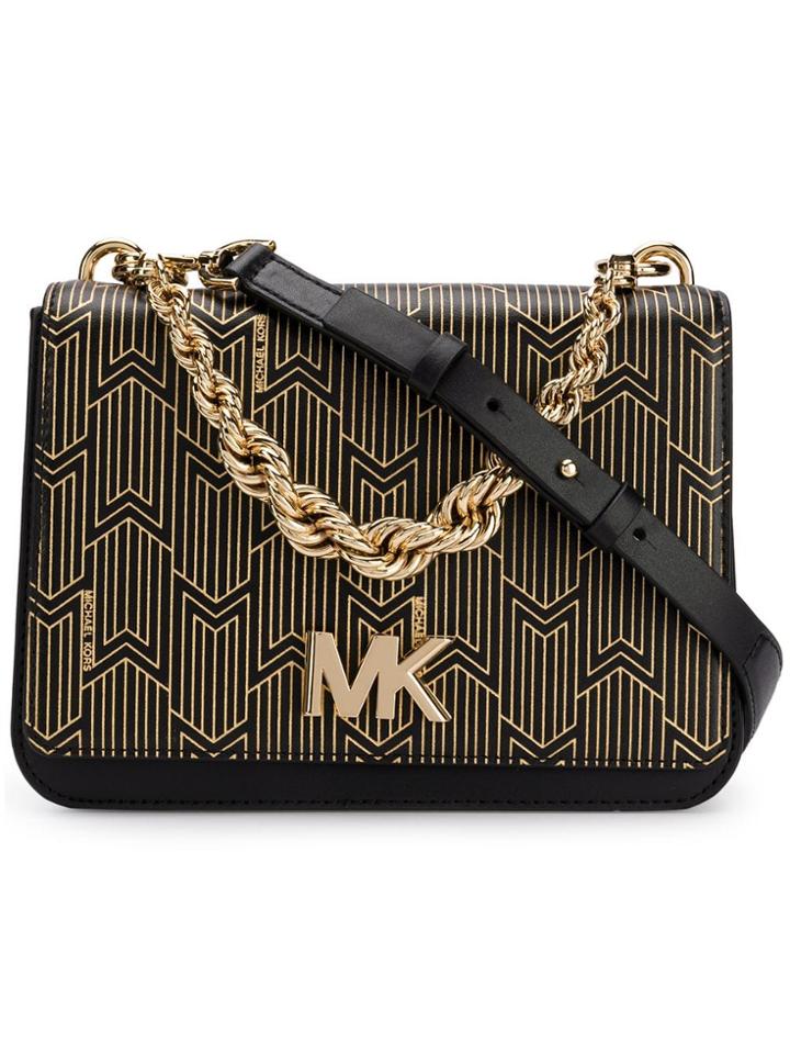 Michael Michael Kors Mott Metallic Bag - Black
