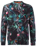 Ps By Paul Smith Tropical Print Jacket, Men's, Size: Large, Black, Cotton