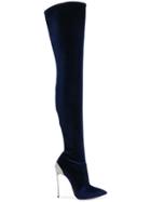 Casadei Techno Blade Over-the-knee Boots - Blue