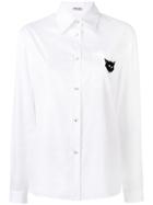 Miu Miu Embellished Pocket Shirt - White