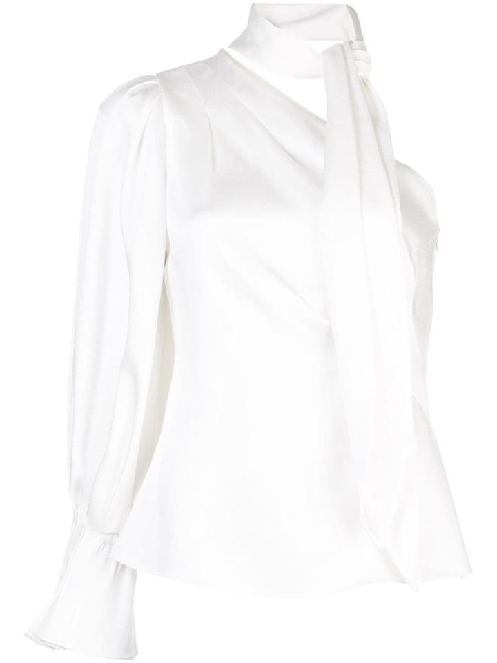 Peter Pilotto Draped One-shoulder Blouse - White