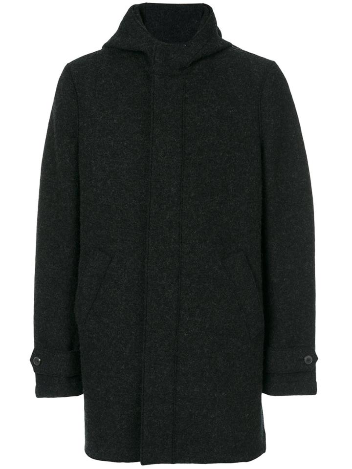 Harris Wharf London Hooded Coat - Grey