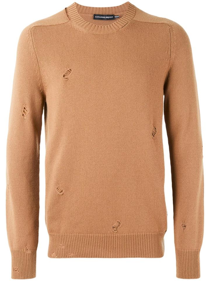 Alexander Mcqueen Distressed Jumper - Neutrals