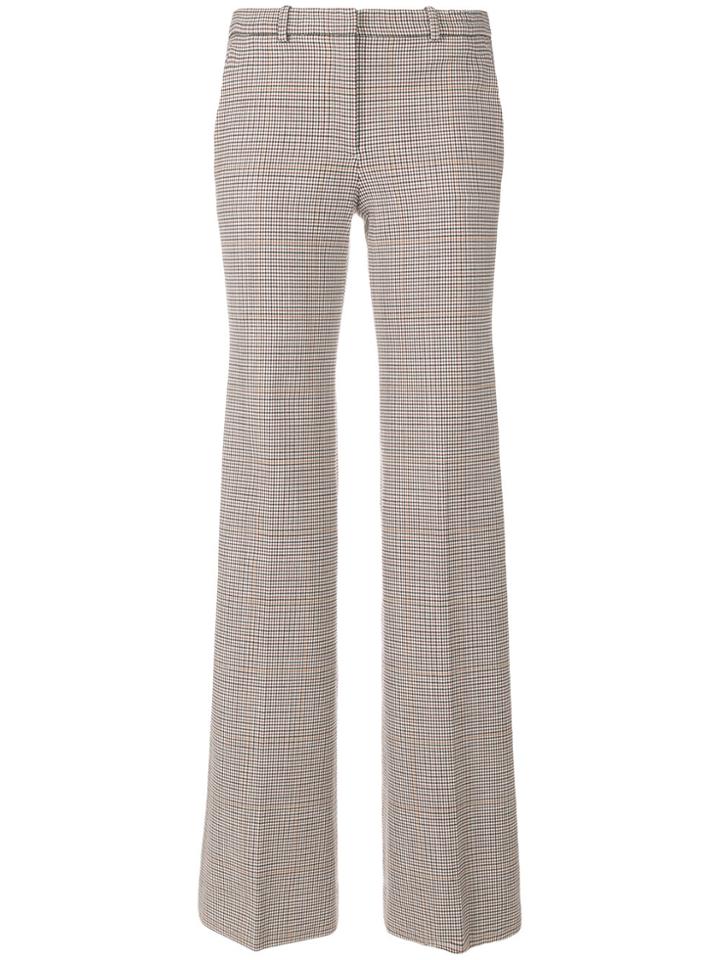 Theory Houndstooth Pattern Trousers - Multicolour