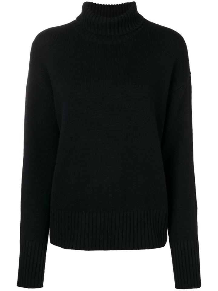 Lamberto Losani Turtle Neck Sweater - Black