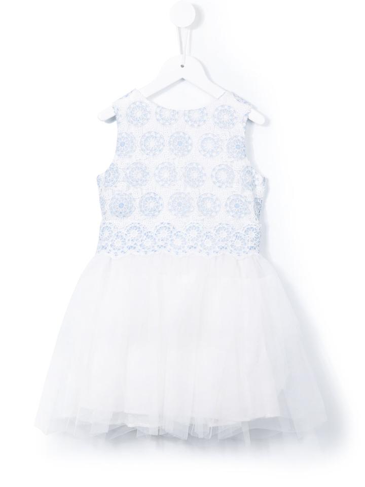 Charabia Lace And Tulle Dress, Girl's, Size: 8 Yrs, White