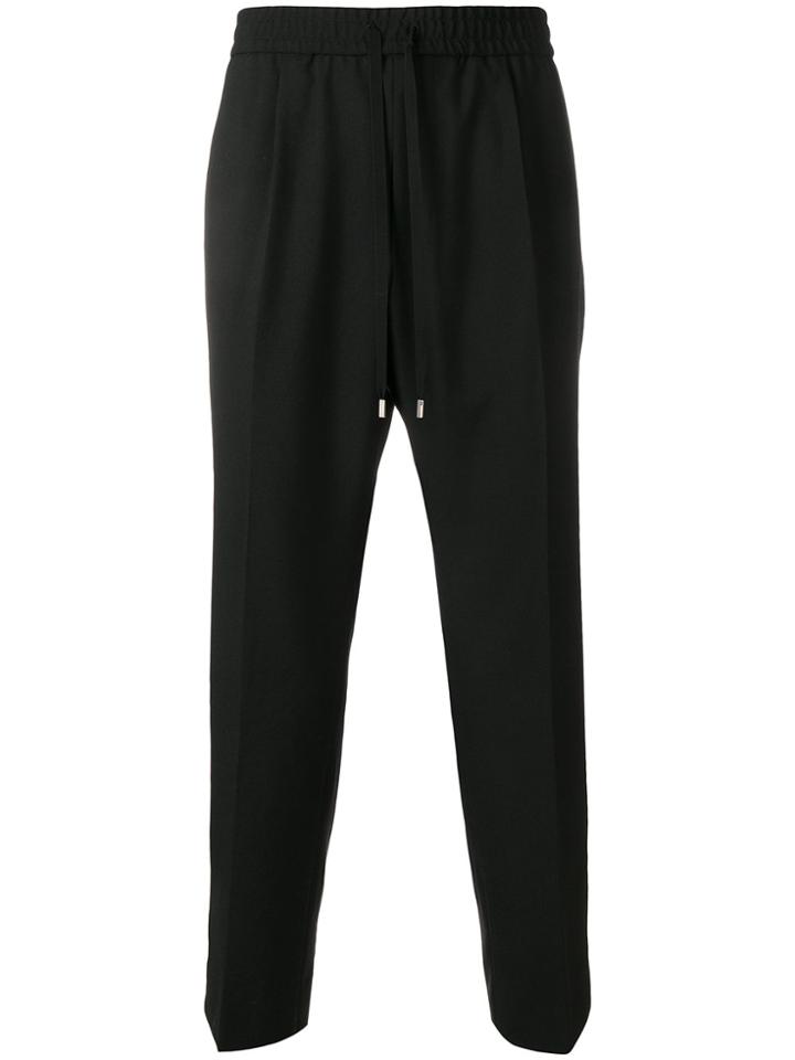 Gucci Drawstring Fitted Trousers - Black