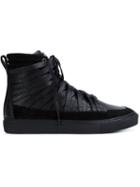 Damir Doma Falco Hi-top Sneakers, Men's, Size: 43, Black, Leather/rubber