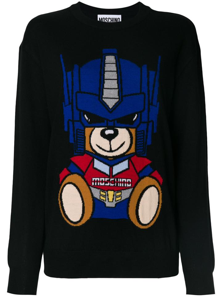 Moschino Transformer Bear Jumper - Black