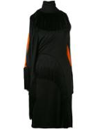 Givenchy - Fringed Trim Fitted Dress - Women - Silk/acetate/viscose - 38, Black, Silk/acetate/viscose