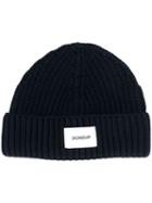Dondup Ribbed Beanie Hat - Blue