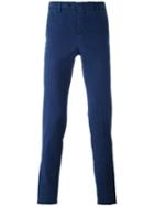Pt01 Slim-fit Trousers, Men's, Size: 54, Blue, Cotton/spandex/elastane/lyocell
