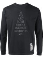 Neighborhood Svg Archives X Neighborhood Long Sleeved T-shirt, Men's, Size: Medium, Black, Cotton