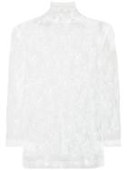 Adam Lippes Sheer Lace Vest - White