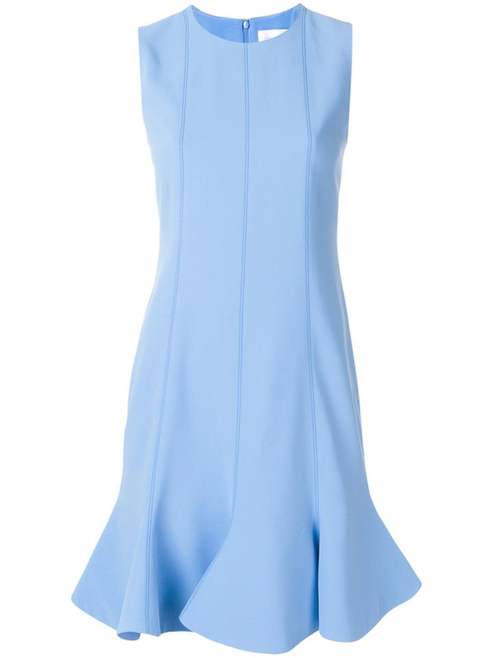 Victoria Beckham Panelled Flare Dress - Blue
