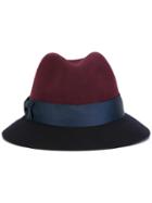 Eugenia Kim Colour Block Hat, Women's, Blue, Polyurethane/wool/brass