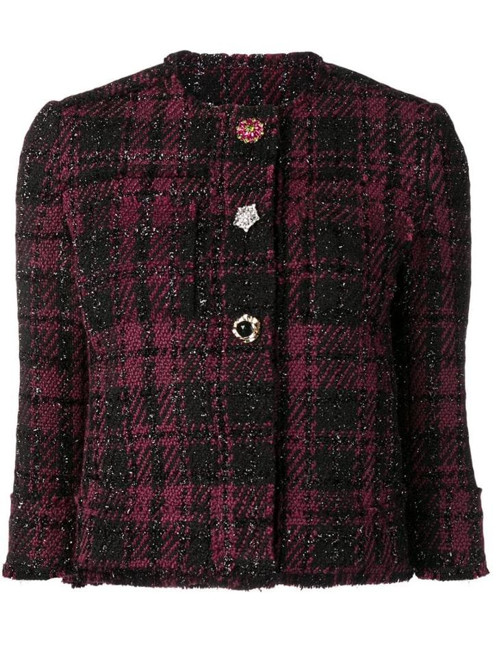 Liu Jo Embellished Button Jacket - Black