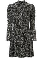 Rebecca Taylor Printed Flared Dress - Black