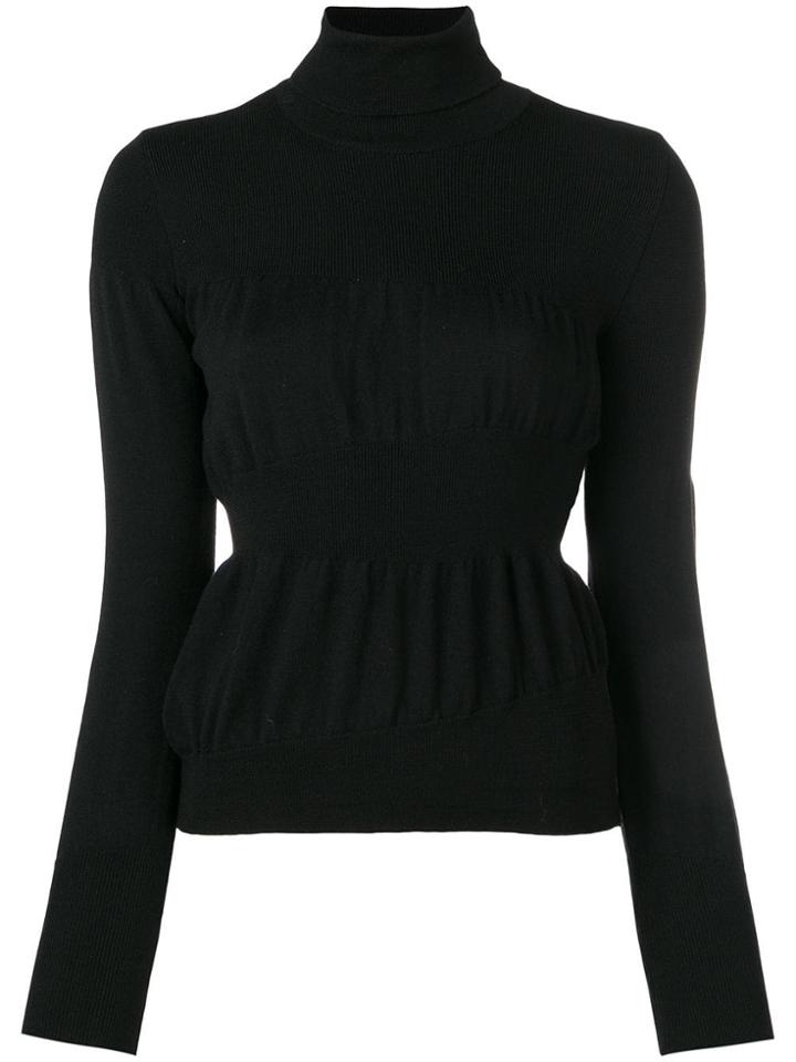 Moschino Vintage 1990's Turtle Neck Jumper - Black
