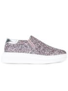 Alexander Mcqueen Glitter Extended Sole Sneakes