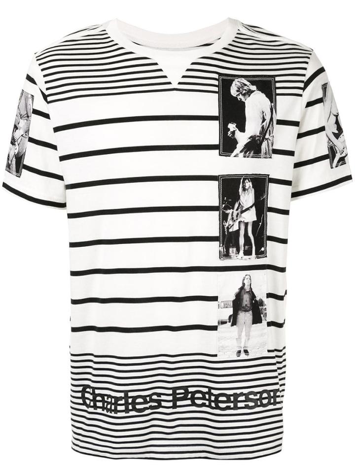 Takahiromiyashita The Soloist Striped Photographic Print T-shirt -