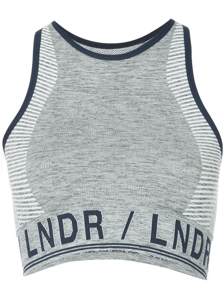 Lndr Racerbak Marl Sports Bra - Grey