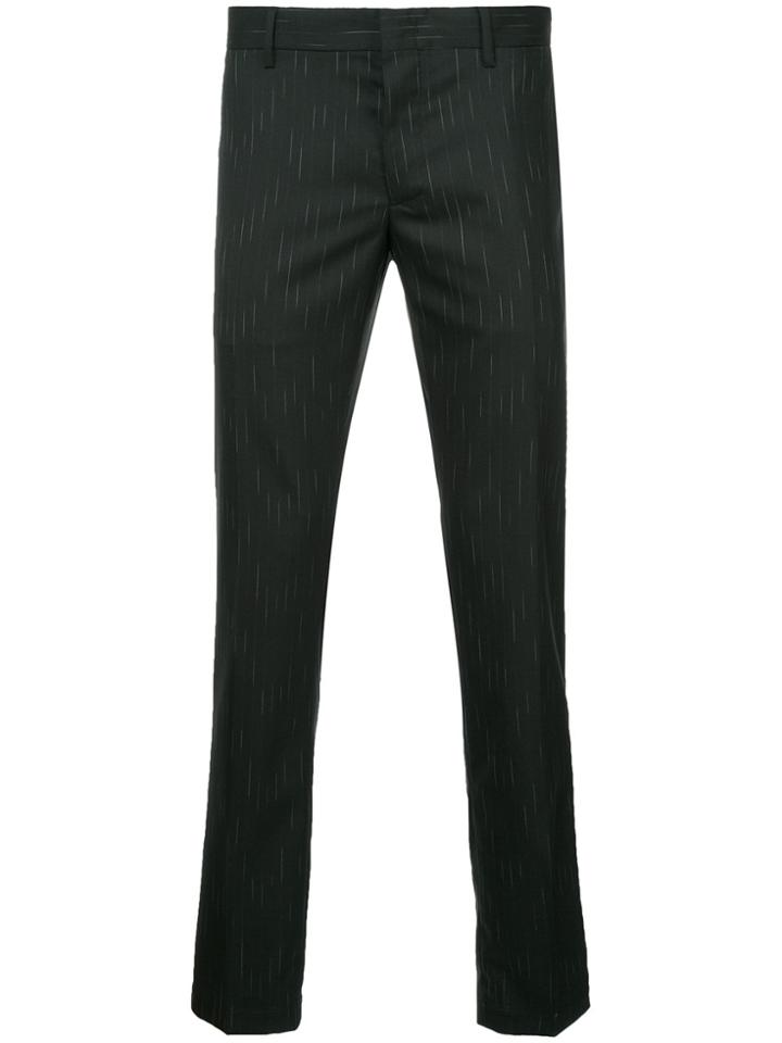 Lanvin Micro-print Tailored Trousers - Black
