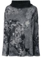 Avant Toi Stained Effect Jumper - Grey