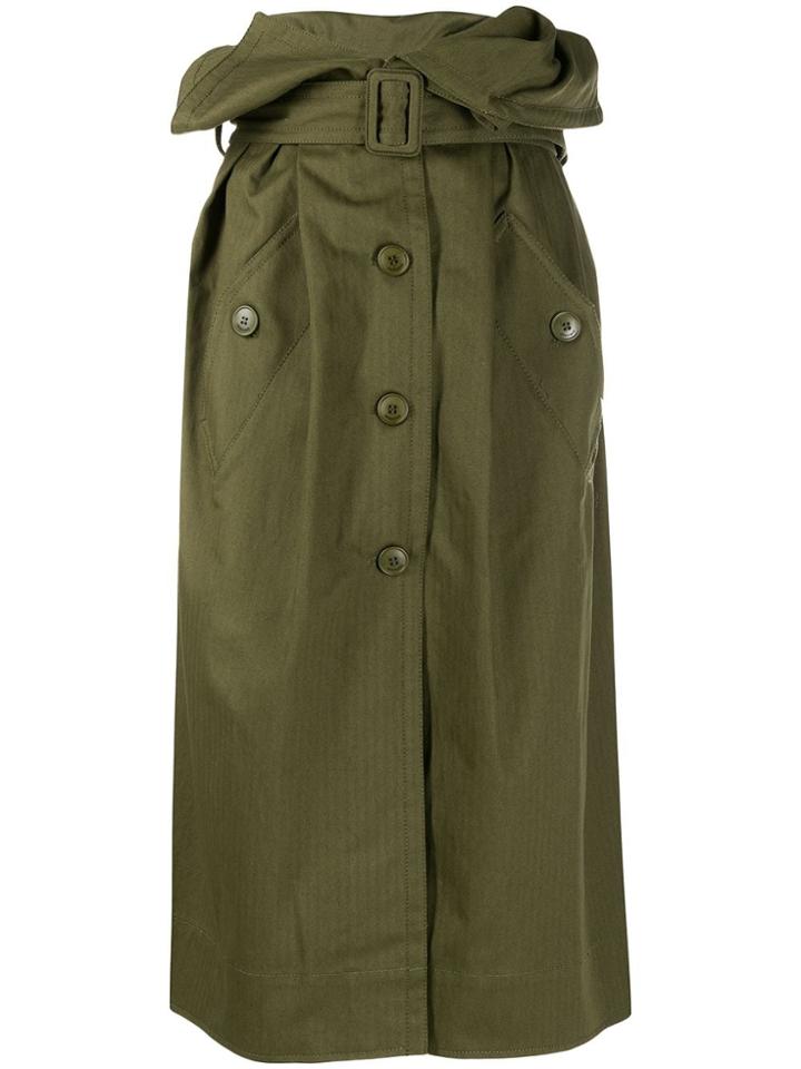 Jacquemus La Jupe Manteau Skirt - Green