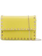 Valentino - Valentino Garavani Rockstud Crossbody Bag - Women - Calf Leather/metal - One Size, Yellow/orange, Calf Leather/metal