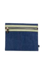 Lardini Denim Clutch - Blue
