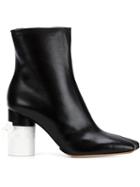 Maison Margiela Bow Heel Ankle Boots, Women's, Size: 38, Black, Leather