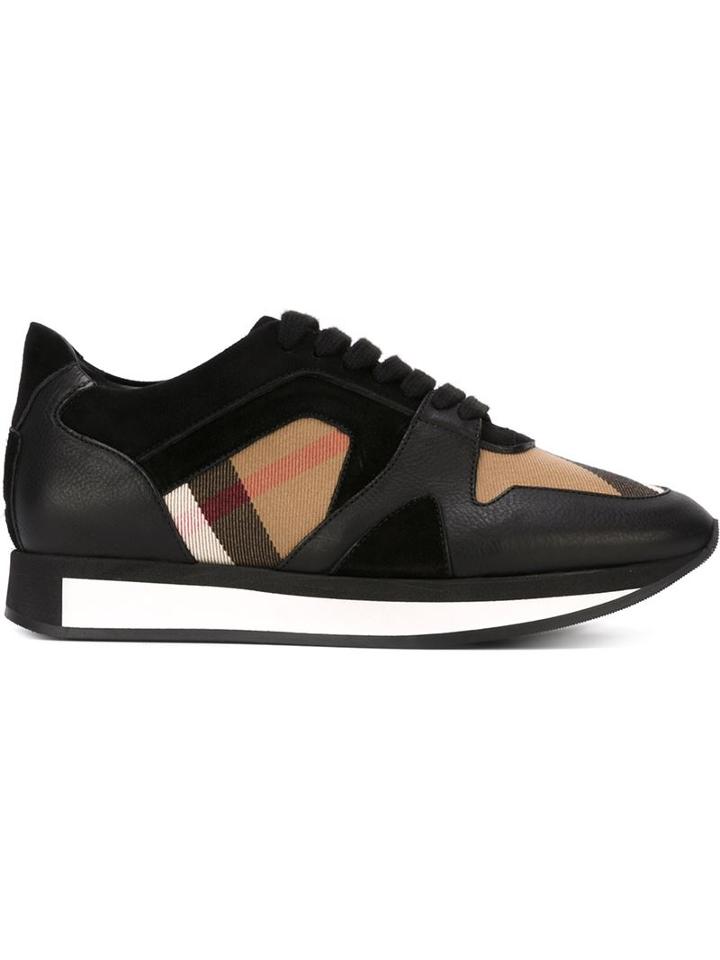 Burberry 'house Check' Paneled Sneakers