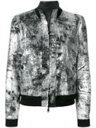 Giorgio Brato Reversible Metallic Bomber Jacket